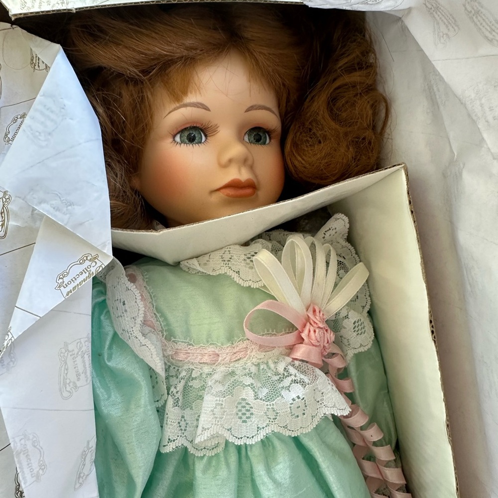 Doll in Mint Green Dress
